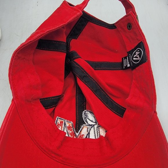 47 Adults Red Super Bowl LVI Clean Up Adjustable Hat Cap Comfort Casual Sports - Picture 7 of 9